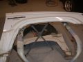 Marking the fender to cut