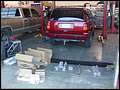 1994 Jeep Grand Cherokee ZJ pulling into shop, ready to install lift kit