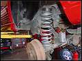 RE8003 Showing new rear coil in place.