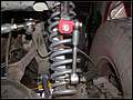 RE8003 Showing front sway bar quick disconnect links installed.