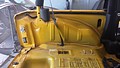 Side view of crushed Jeep JK inner quarter panel