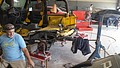 Quick pull on Jeep JK Frame to straighten